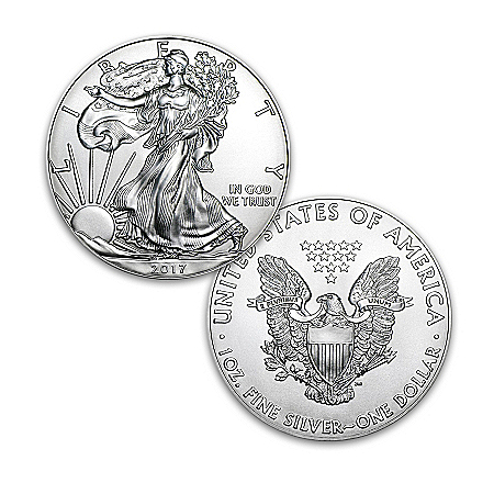 PCGS Graded First Strike 2017 American Eagle Silver Dollar Coin