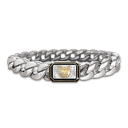 The Morgan Silver Ingot Mens Eagle Bracelet