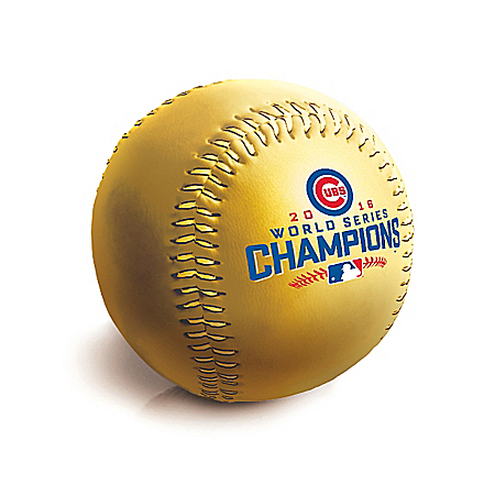 The Official 2016 MLB World Series Championship Chicago Cubs 24K Gold-Plated Baseball Coin