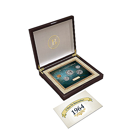 Personalized Birth Year U.S. Coin Set With Custom Display Box