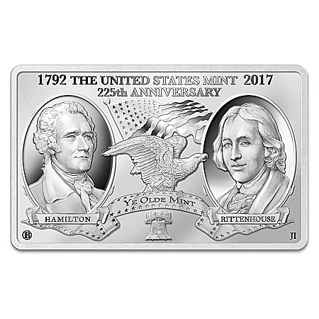 The 225 Years Of American Coinage Silver Tribute Non-Monetary Minted Bar