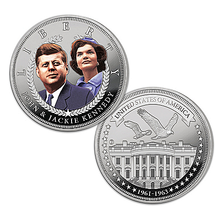 The JFK & Jackie Days Of Camelot 99.9% Silver Tribute Coin