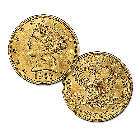 $5 Liberty 90% Gold Half Eagle MS-61 NGC Coin