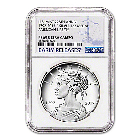 The 2017 PF69 African-American Liberty Silver Medallion