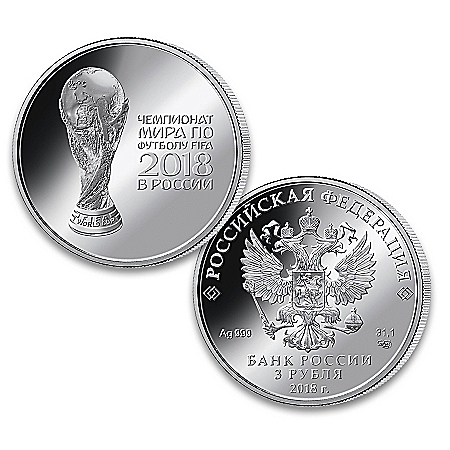 2018 FIFA World Cup One Ounce 99.9% Silver Legal Tender Coin