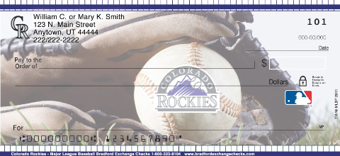 Colorado Rockies MLB Checks
