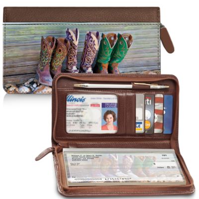Cowboy Boots Leather Wallet