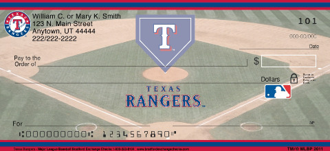 Texas Rangers MLB Checks
