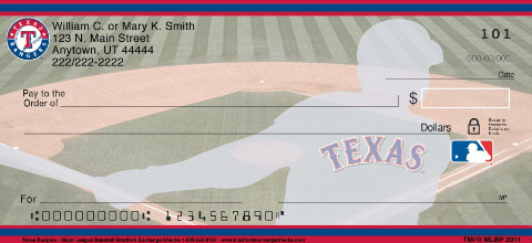 Texas Rangers MLB Checks