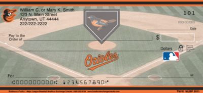 Baltimore Orioles MLB Personal Checks