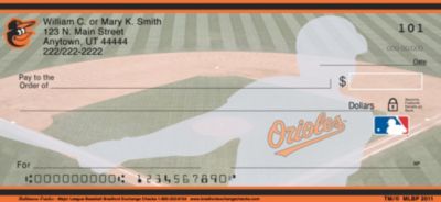 Baltimore Orioles MLB Personal Checks