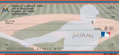 Miami MLB Marlins Checks