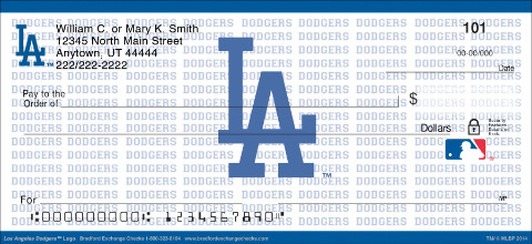 Los Angeles Dodgers MLB Checks