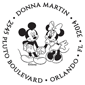 Mickey & Minnie Personalized Image Stamp