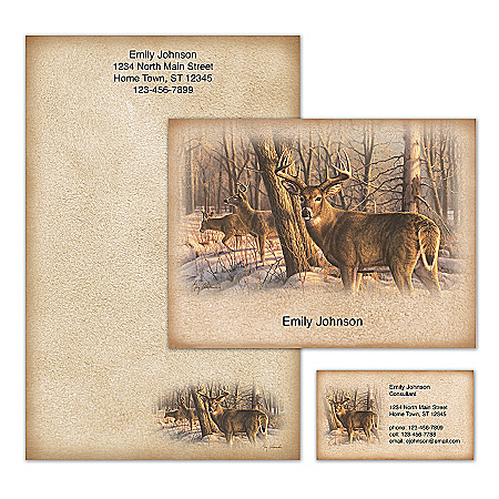 Winter Calm Personalized Stationery