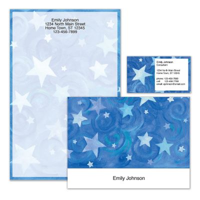 Shining Stars Personalized Stationery