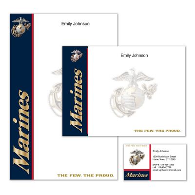 Personalized Stationery: U.S. Marines