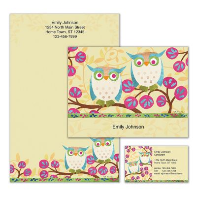 Challis & Roos Awesome Owls Personalized Stationery