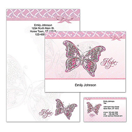 On The Wings Of Hope Personalized Stationery
