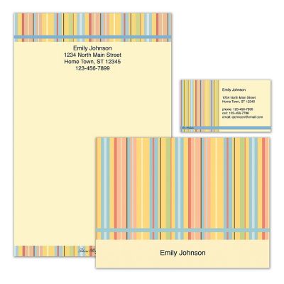 Stripes Personalized Stationery