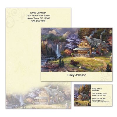 Cabin Escape Outdoor Artistic Personalized Stationery