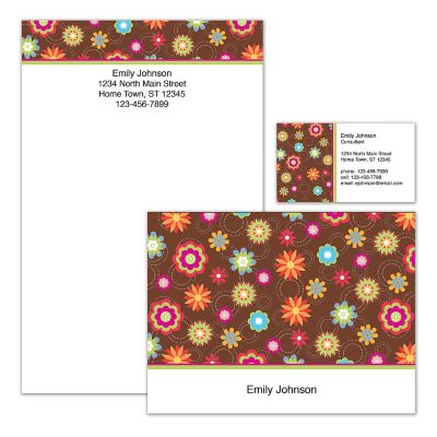 Floral Fun Personalized Stationery