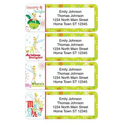 Tinker Bell Holiday Address Labels