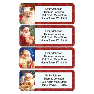 Santa Holiday Address Labels