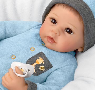 So Truly Real Oliver Touch-Activated Vinyl Baby Doll By Artist Linda Murray  Featuring An Interactive Design That Allows You To Feel His Heartbeat &  Hear Him Coo