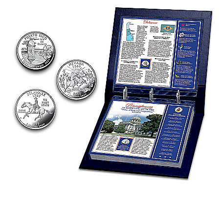 The United States Statehood Commemorative Coin Collection: Uncirculated 50 State Quarters