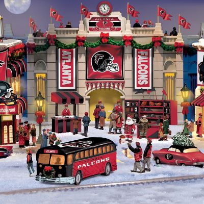 Atlanta Falcons Collectible Christmas Village Collection