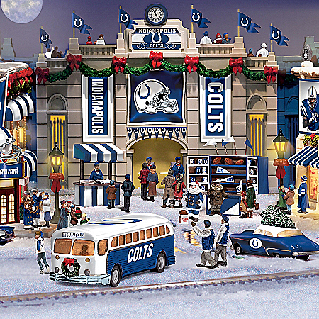 Collectible Indianapolis Colts Christmas Village Collection