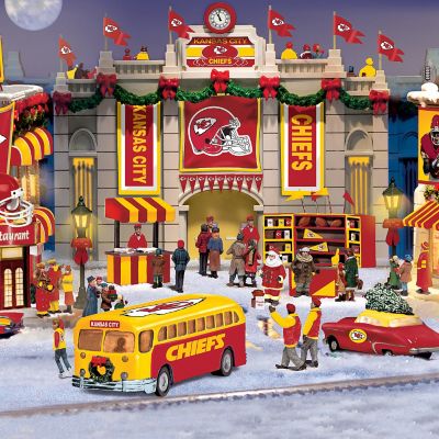 Kansas City Chiefs Collectible Christmas Village Collection