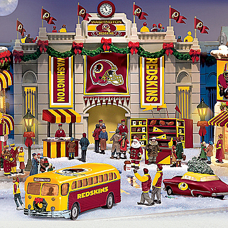 Washington Redskins Collectible Christmas Village Collection