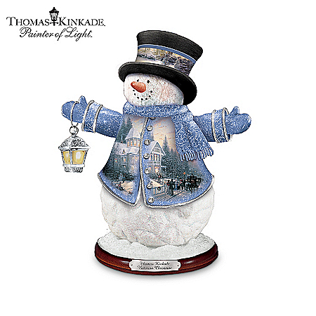 Thomas Kinkade Winter Wonderland Heirloom Classics Snowman Figurine Collection