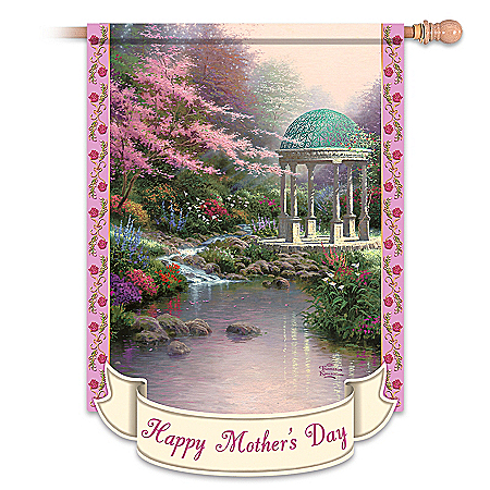 Thomas Kinkade Year Of Glad Tidings Decorative Flag Collection