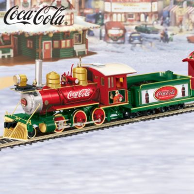 coca cola christmas train set