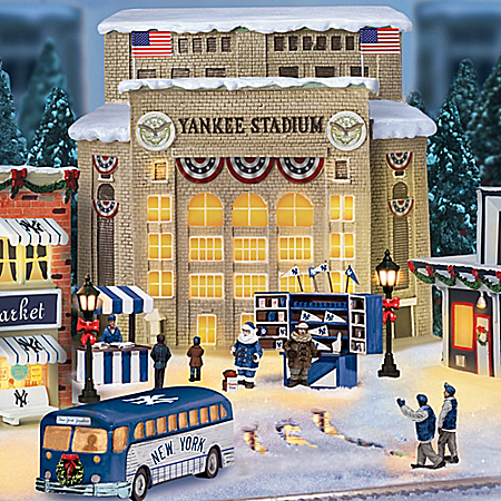 New York Yankees Major League Baseball Christmas Village Collection