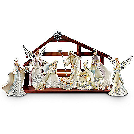 Silver Blessings Nativity Collection