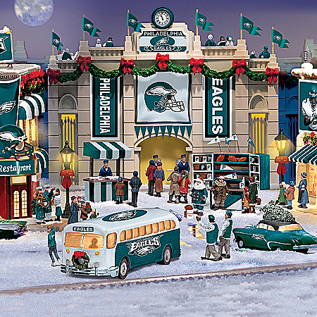 Collectible Philadelphia Eagles Christmas Village Collection