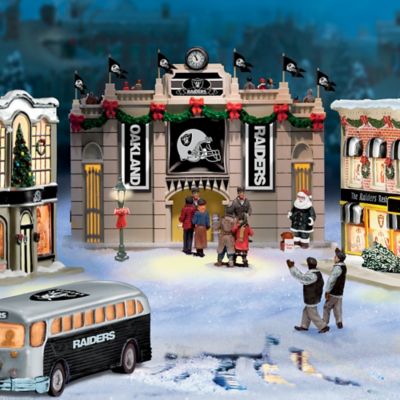 Collectible Oakland Raiders Christmas Village Collection