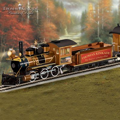 Thomas Kinkade End Of A Perfect Day Express Electric Train Collection