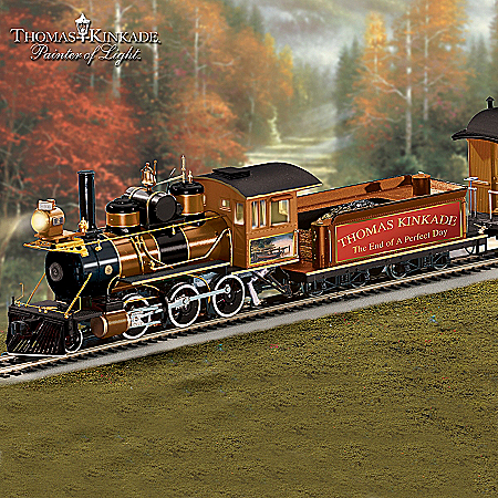 Thomas Kinkade End Of A Perfect Day Express Electric Train Collection