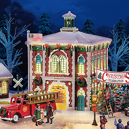Firefighter Christmas Village Collection