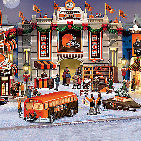 Cleveland Browns Collectible Christmas Village Collection