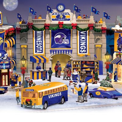 Minnesota Vikings Collectible Christmas Village Collection