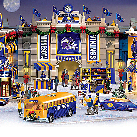 Minnesota Vikings Collectible Christmas Village Collection