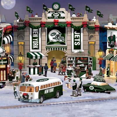 New York Jets Collectible Christmas Village Collection