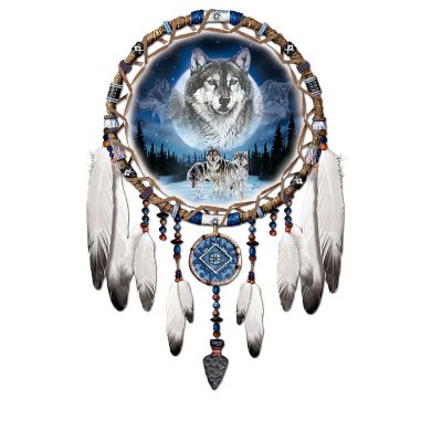 Spirits Of The Pack Native American-Style Wolf Art Wall Decor Collection