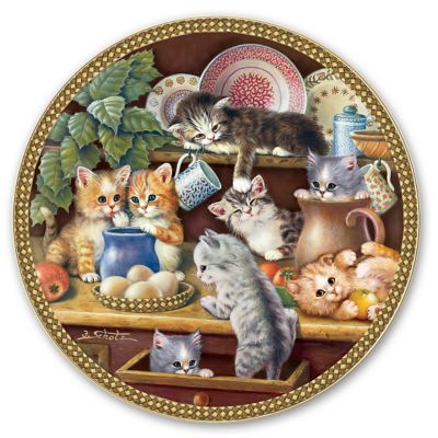 Jurgen Scholz Cats And Kittens Collector Plate Collection: Tender Tails